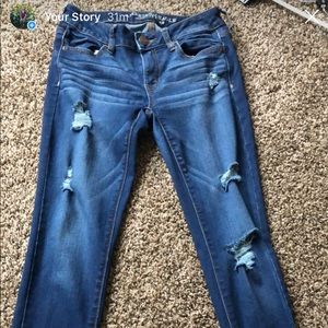 AEO DISTRESSED JEGGING